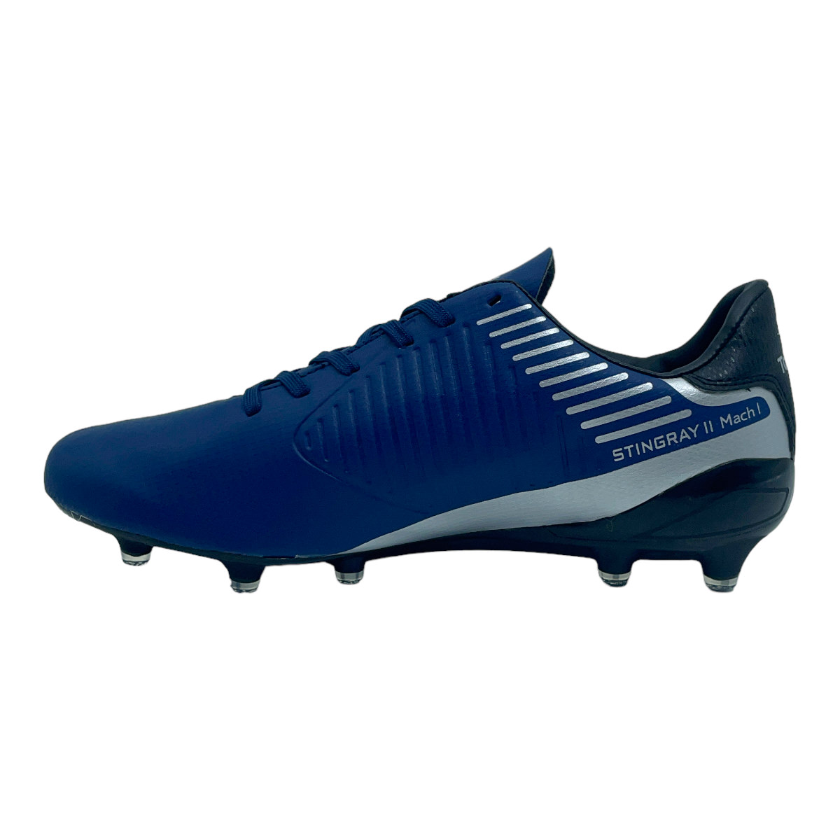 Zapatilla futbol11 STINGRAY II MATCH 1 FG AZUL/PLATA