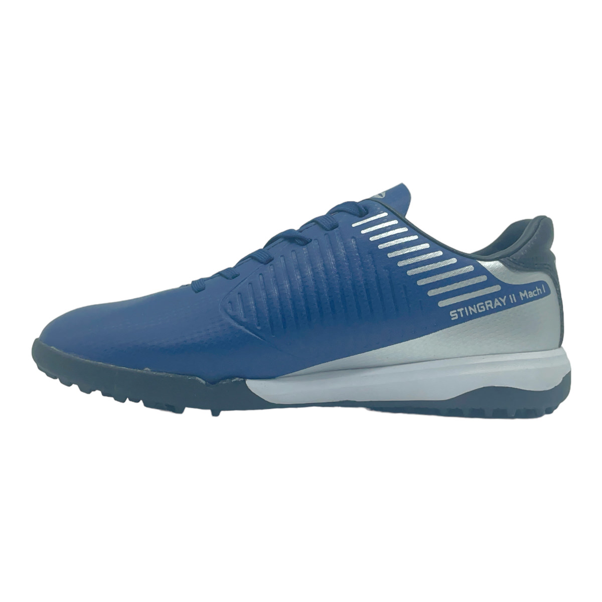 Zapatilla futbolf5 STINGRAY II MACH 1 TF AZUL/PRANTA