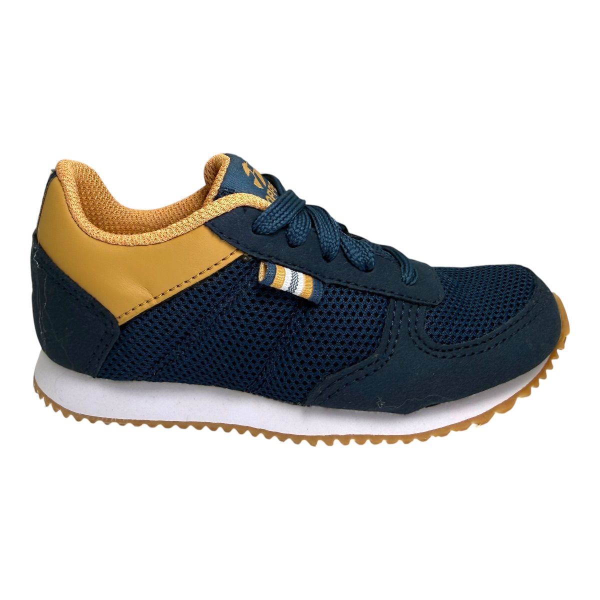 Zapatilla urbano T-350 MESH KIDS AZUL MAJO BEIGE