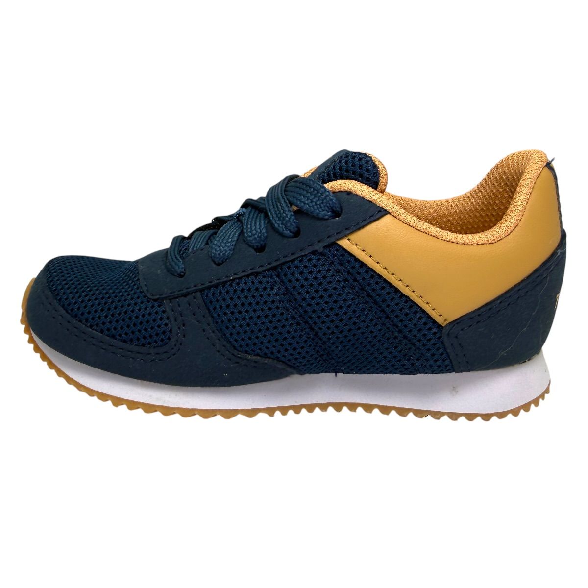 Zapatilla urbano T-350 MESH KIDS AZUL MAJO BEIGE