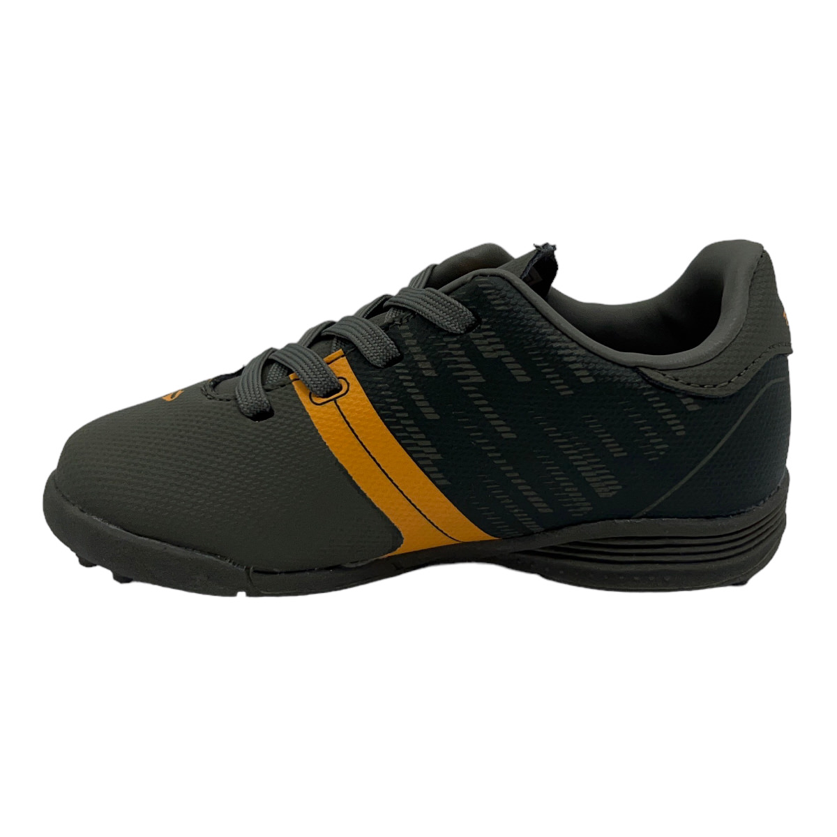 Zapatilla futbol f5 KAISER II KIDS OLIVA NIGHT NARANJA POP