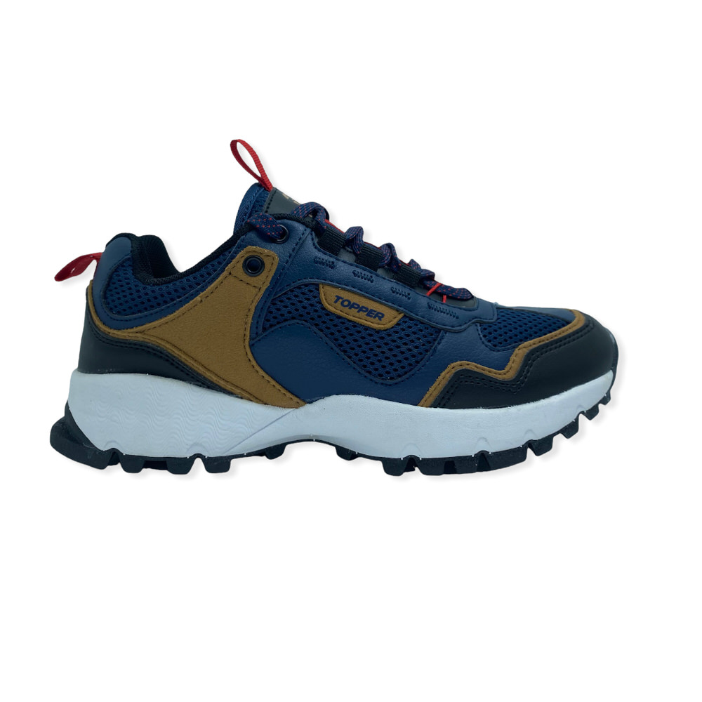 Zapatilla trekking EVER AZUL MAJO MARRON ROJO