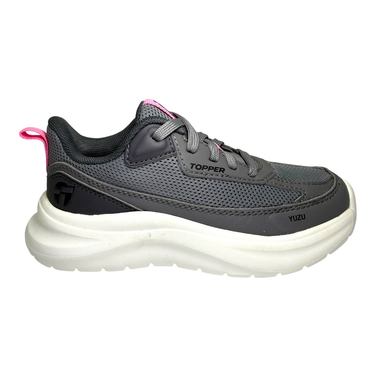 Zapatilla urbano YUZU KIDS GRIS ROSA