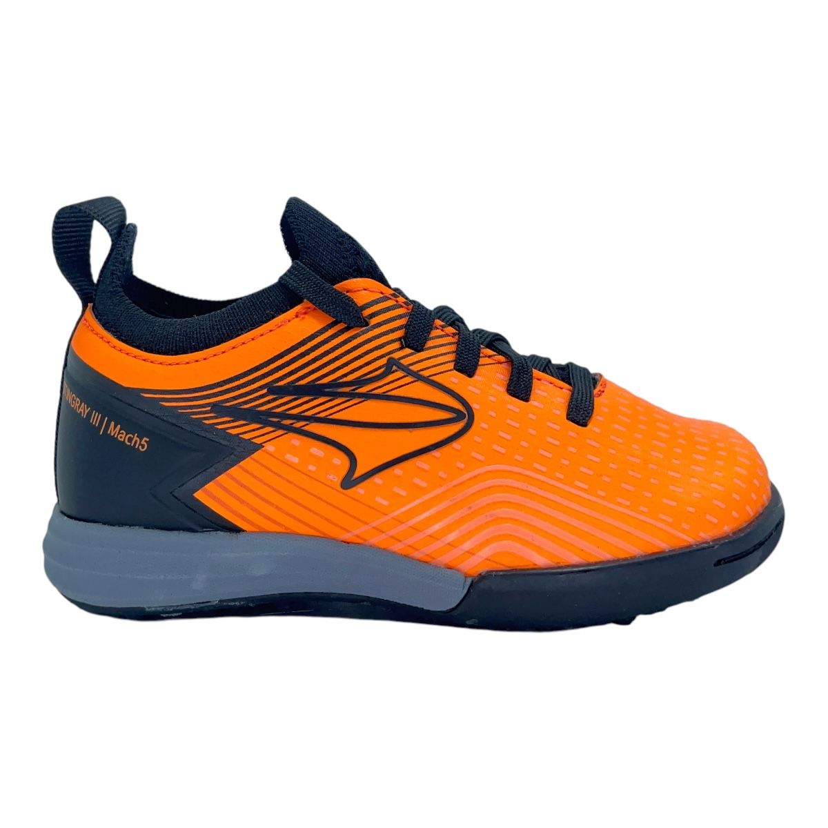 Zapatilla futbol f5 STINGRAY III MATCH 5 KIDS TF NAR GRIS