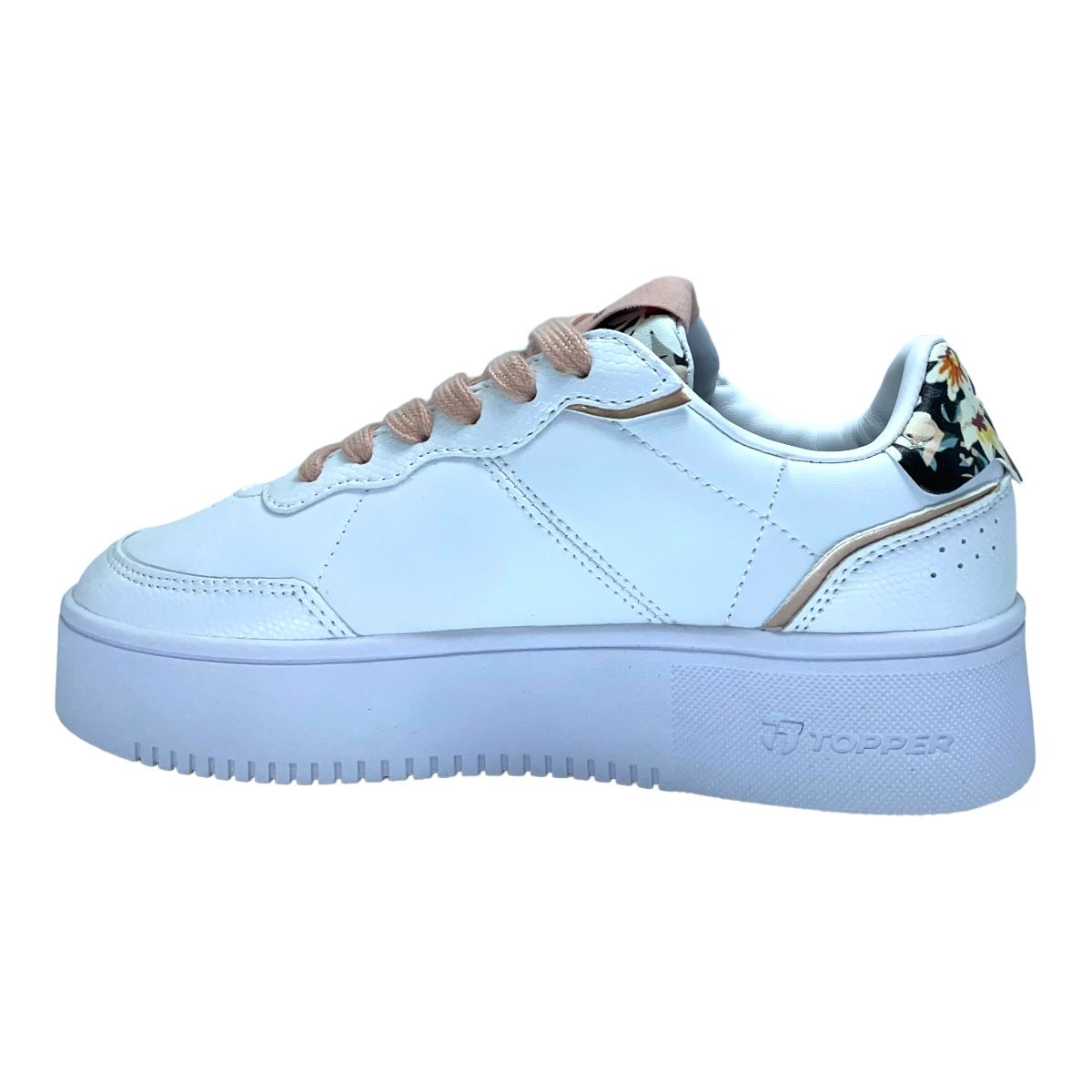 Zapatilla urbano TERRE PRINT PLATAFORMA BLANCO