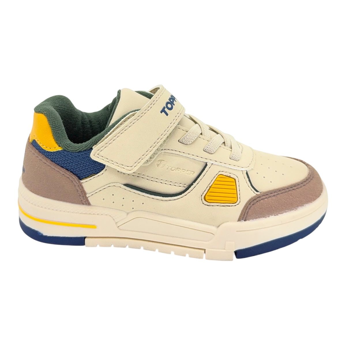 Zapatilla urbano QUARTER KIDS BEIGE BIRCH AZUL WING