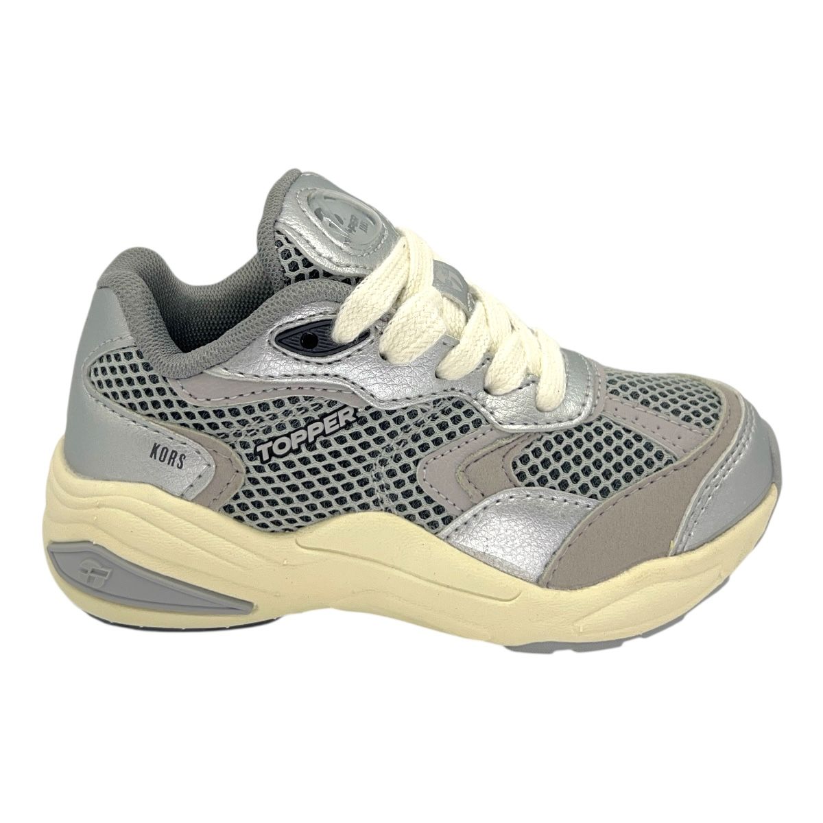 Zapatilla urbano KORS KIDS GRIS MICRO BEIGE BIRCH