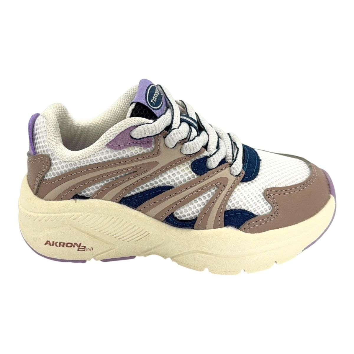 Zapatilla urbano AKRON 2MIL KIDS BLANCO LILA