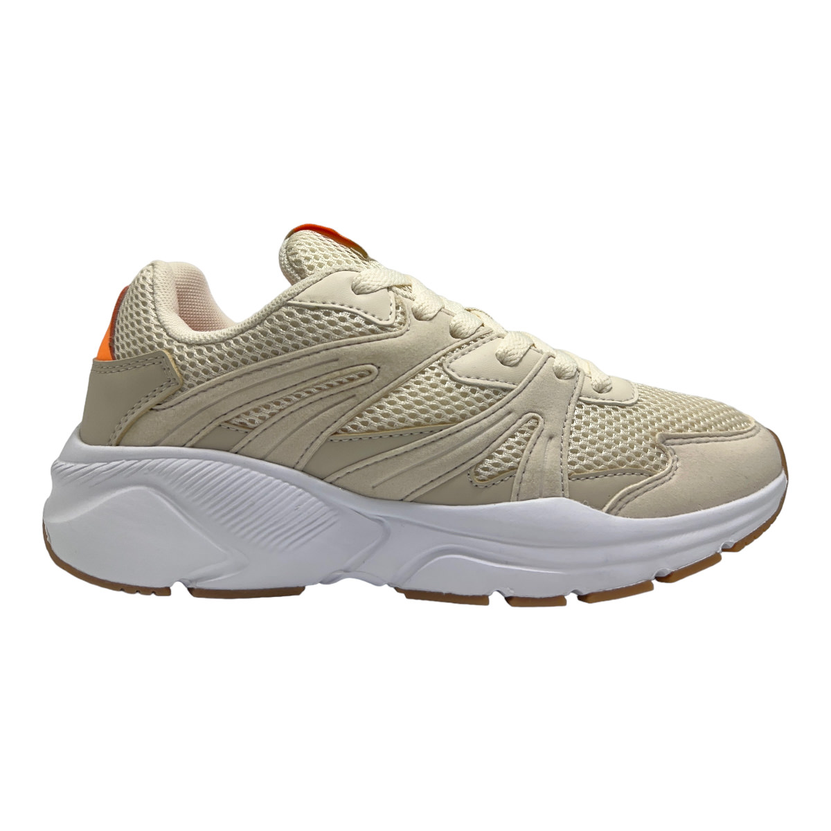Zapatilla running AKRON CRUDO BEIGE NAR