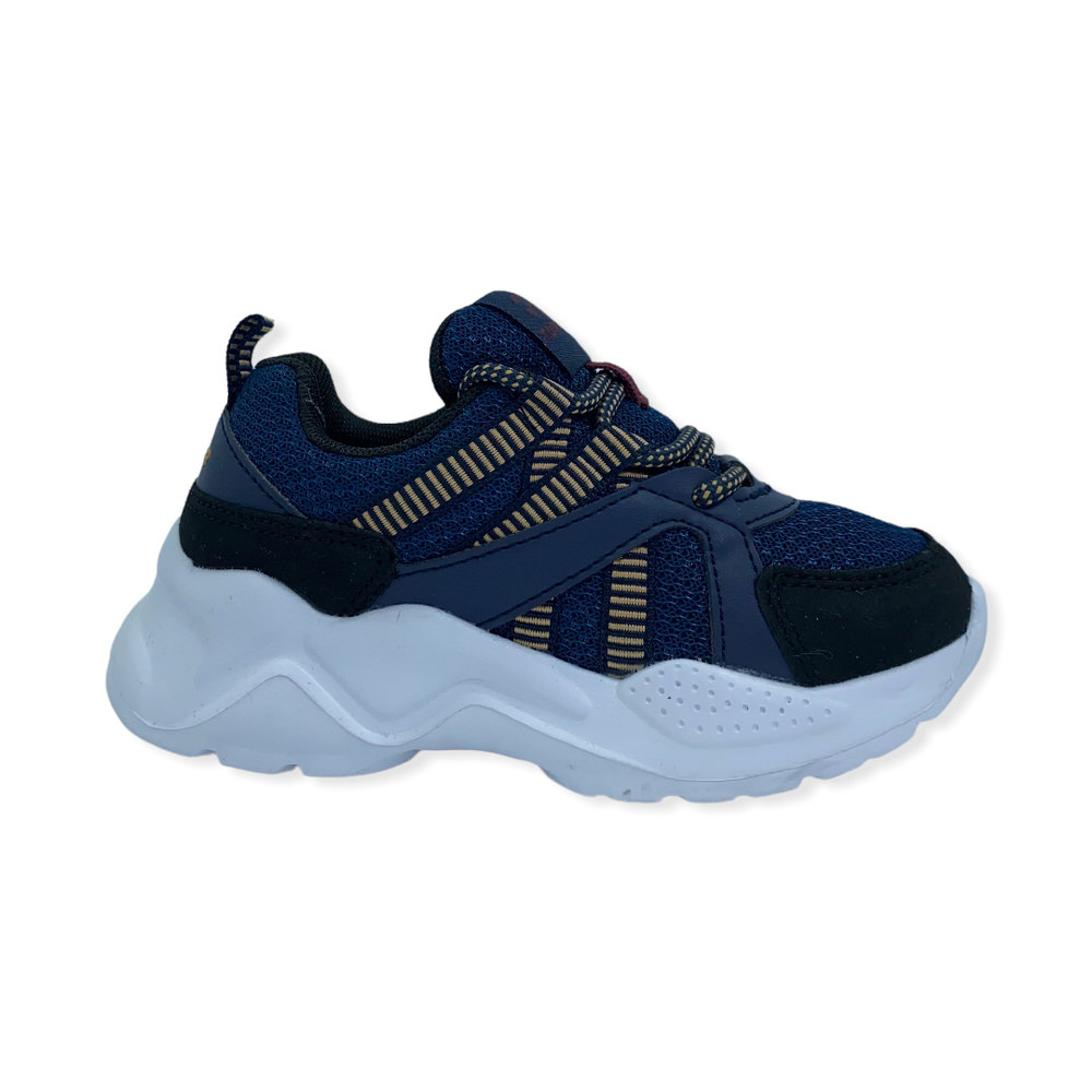 Zapatilla urbano CHALPA KIDS AZUL MAJO//BEIGE