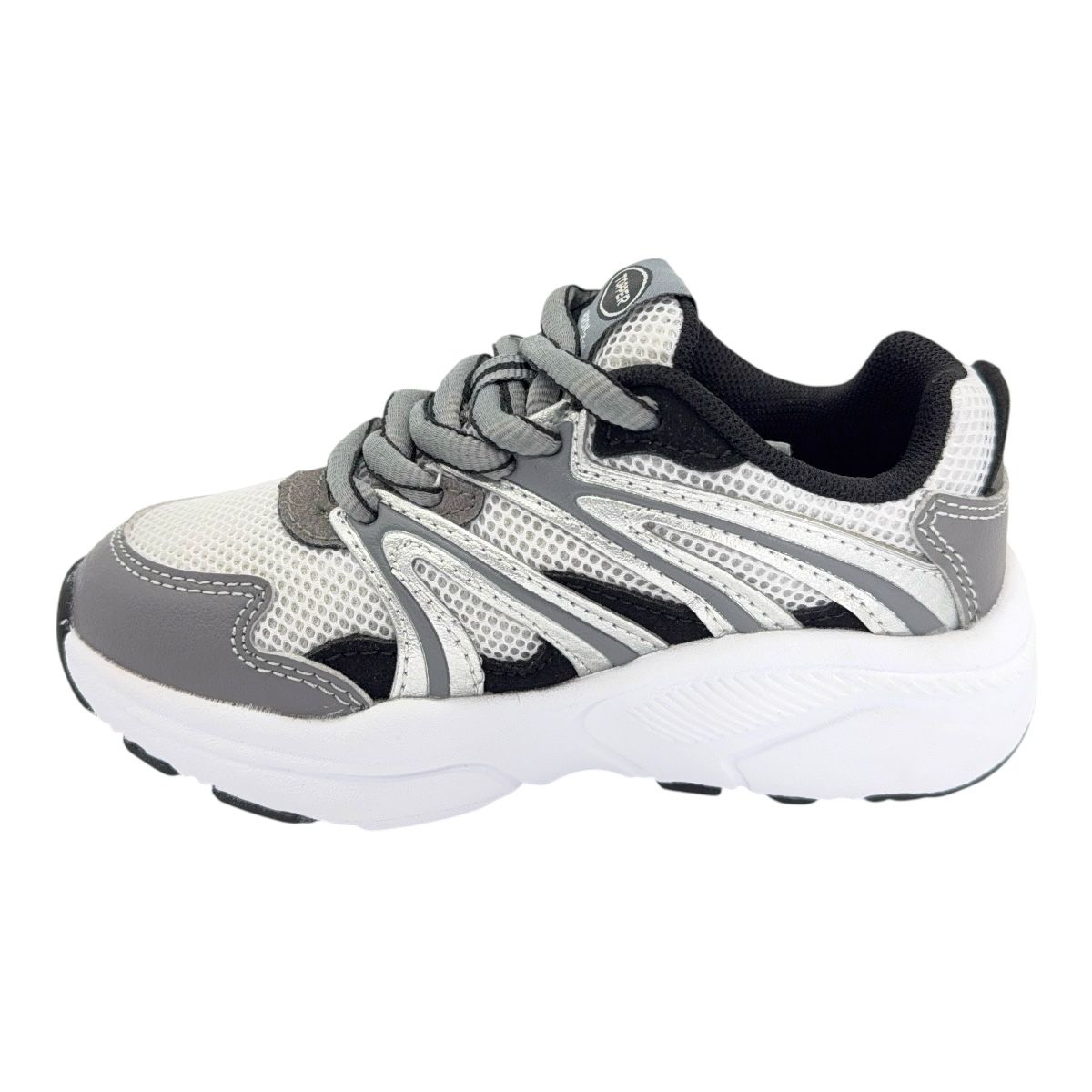 Zapatilla urbano AKRON 2MIL KIDS GRIS MICRO PL NEG