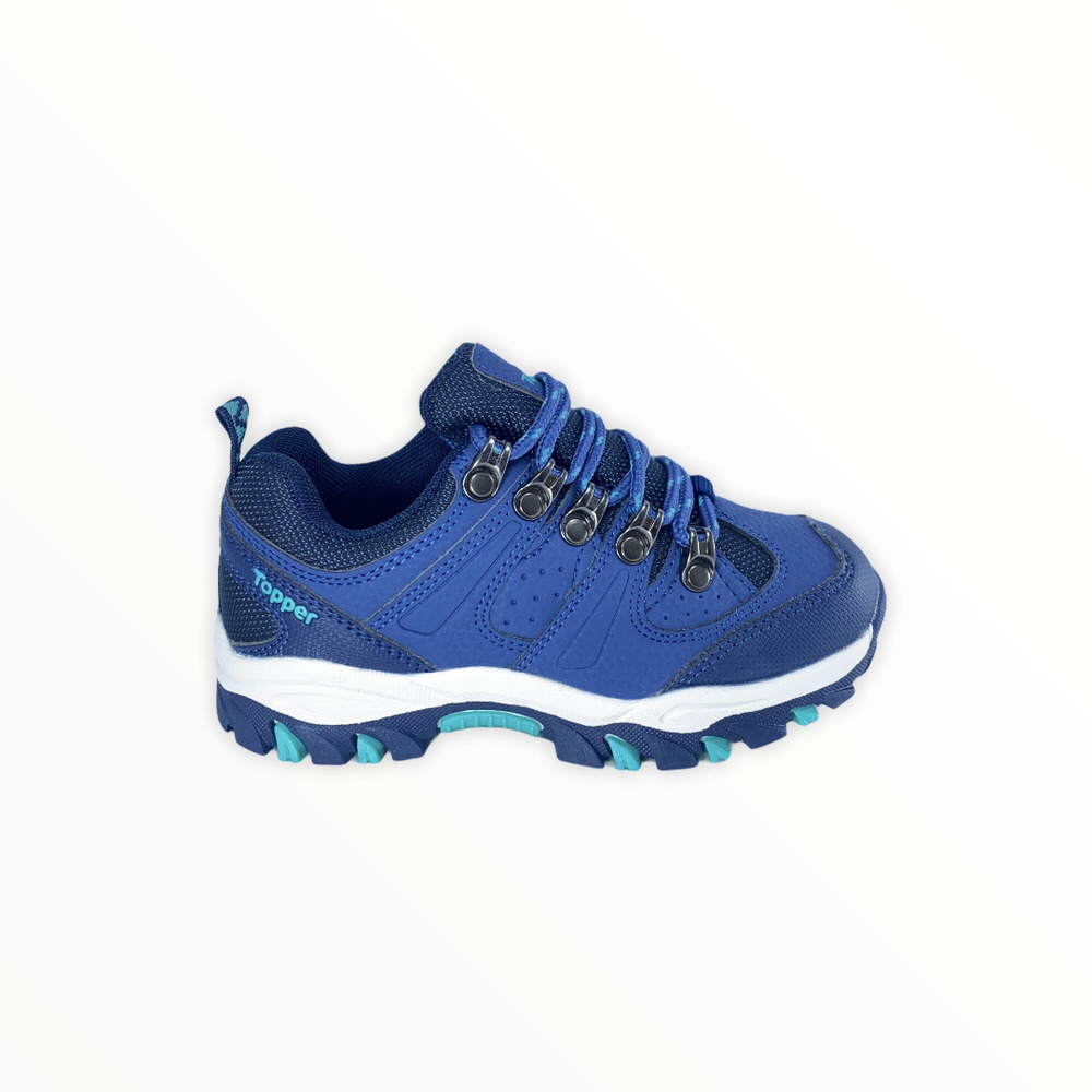 Zapatilla trekking GONDOR II KIDS AZUL VERDE