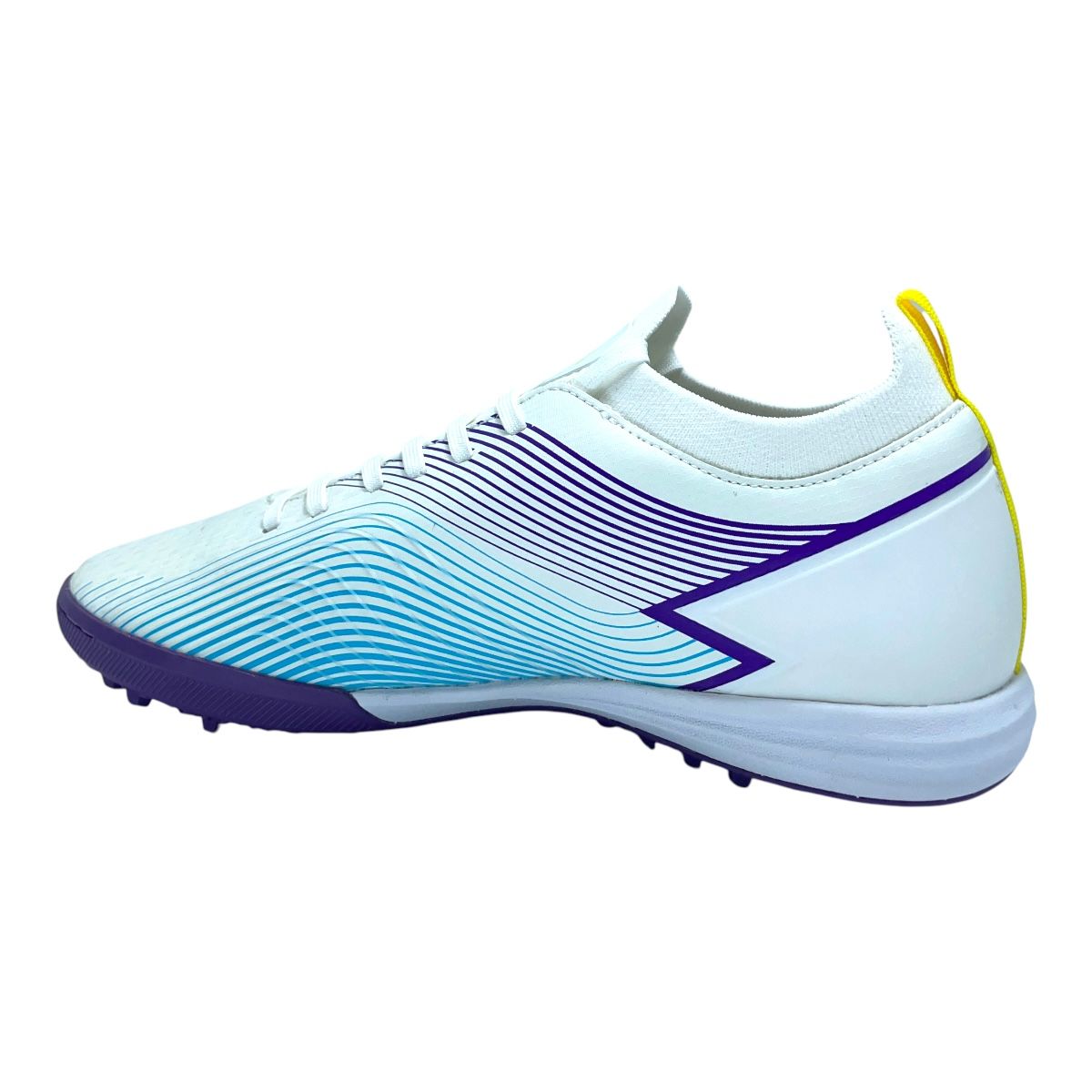 Zapatilla futbolf5 STINGRAY III MACH 5 TF BCO AZUL