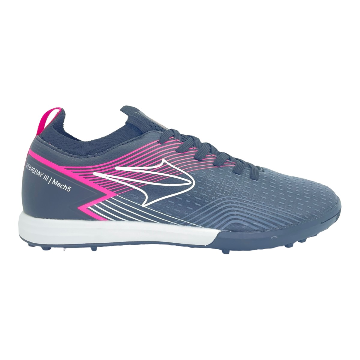 Zapatilla futbolf5 STINGRAY III 5 TF NEGROBLANCOPINK