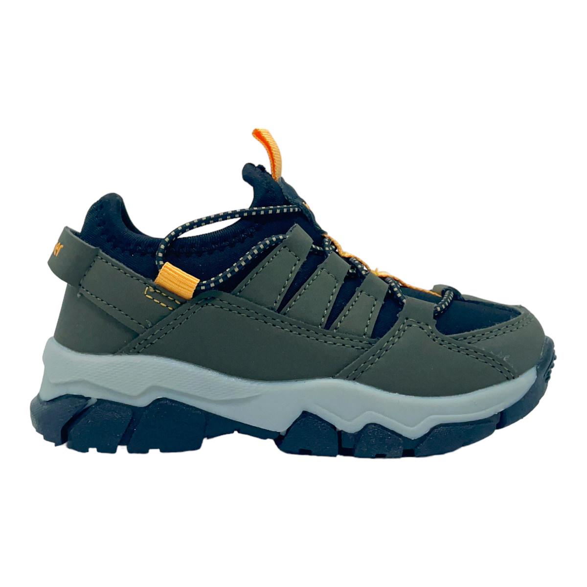 Zapatilla trekking SERRA KIDS OLIVA NIGTH  NARANJA