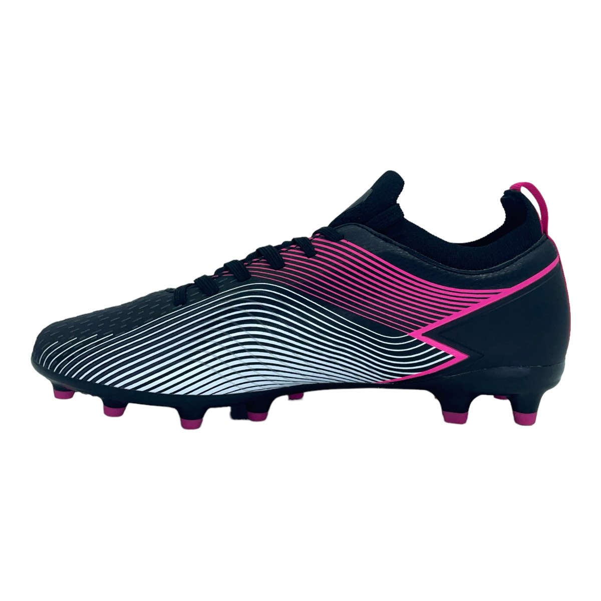 Zapatilla futbol11 STINGRAY III MACH 5 FG NEGR/BL/PINK
