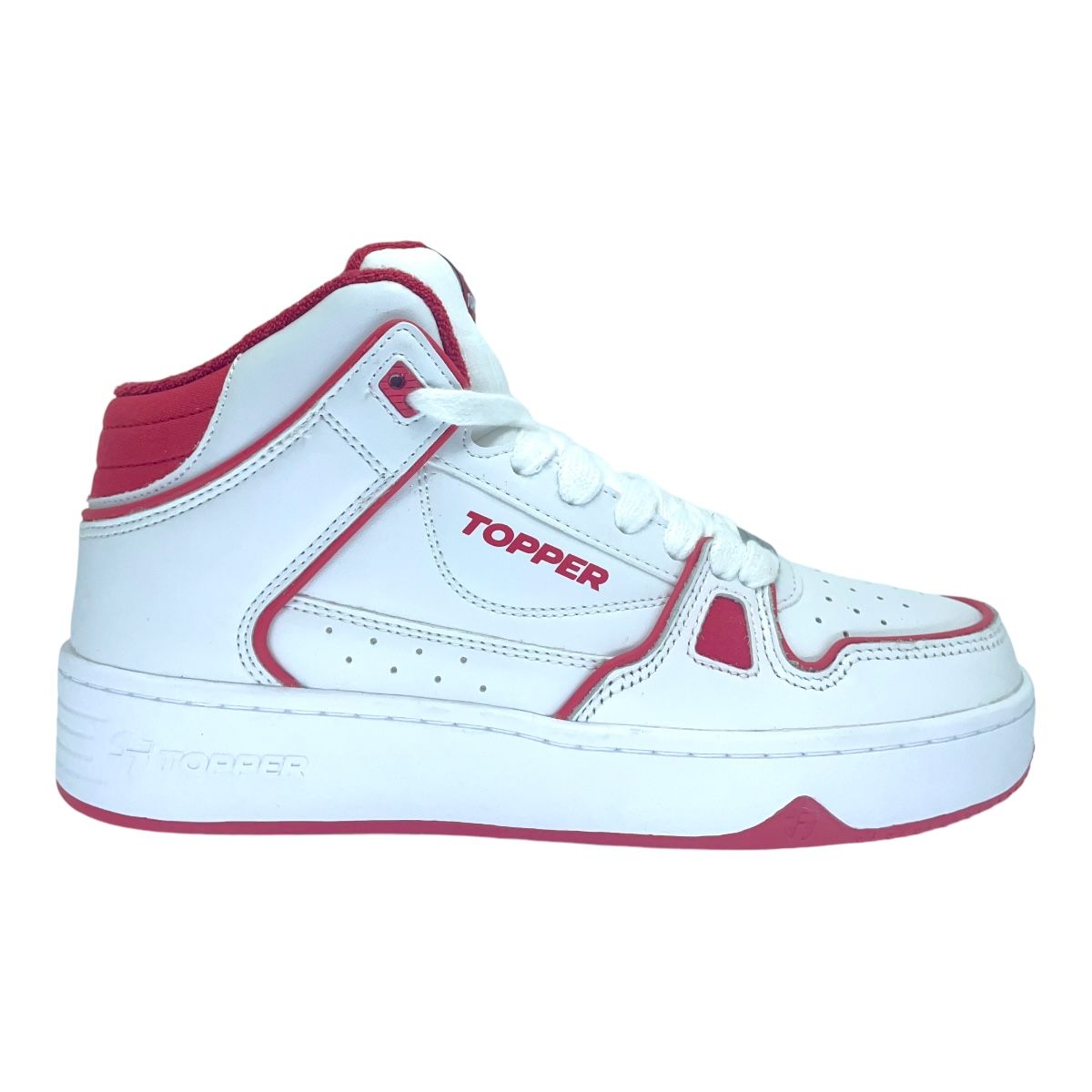 Zapatilla urbano ARAKA MID BLANCO ROJO BERRY