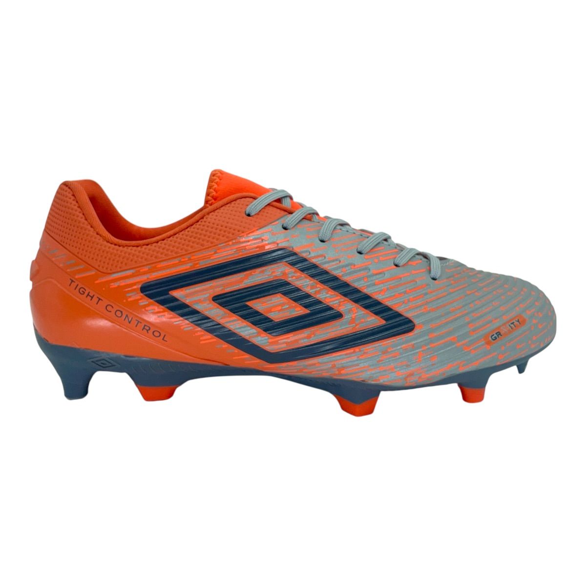 Zapatilla futbol11 GRAVITY GRIS NARANJA