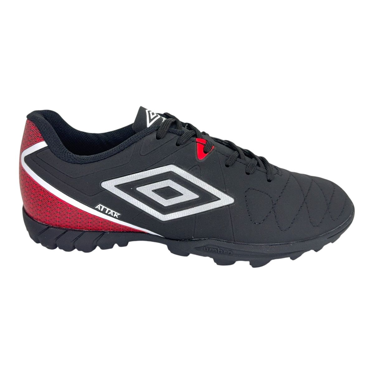 Zapatilla futbolf5 ATTAK ETERNAL NEGROPL ROJO
