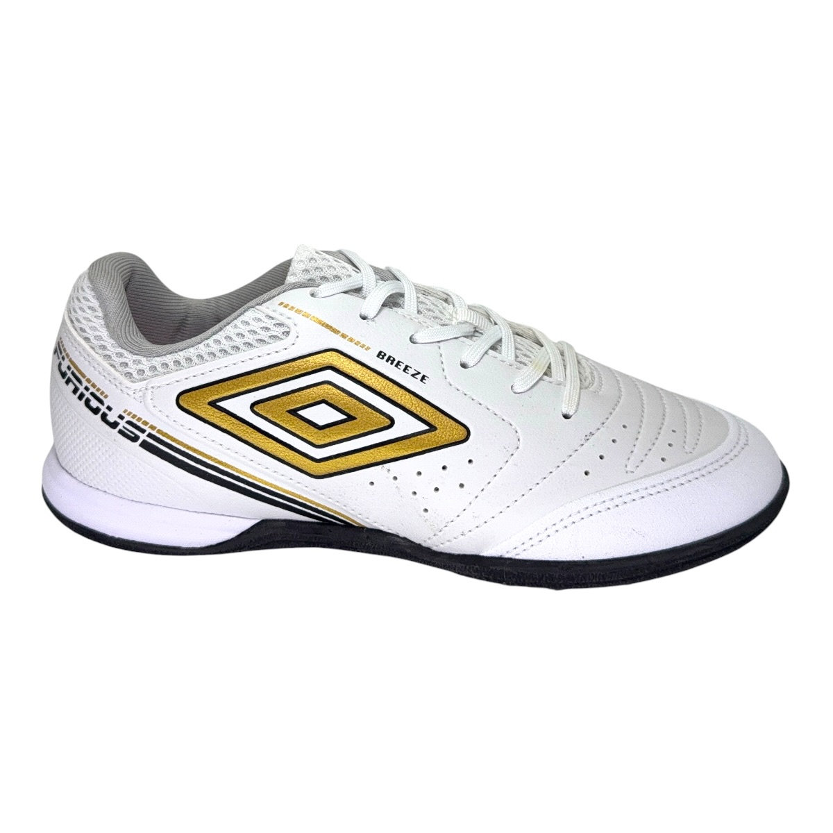 Zapatilla futbolf5 BOTIN SINTETICO FURIOUS BLANCO DORADO