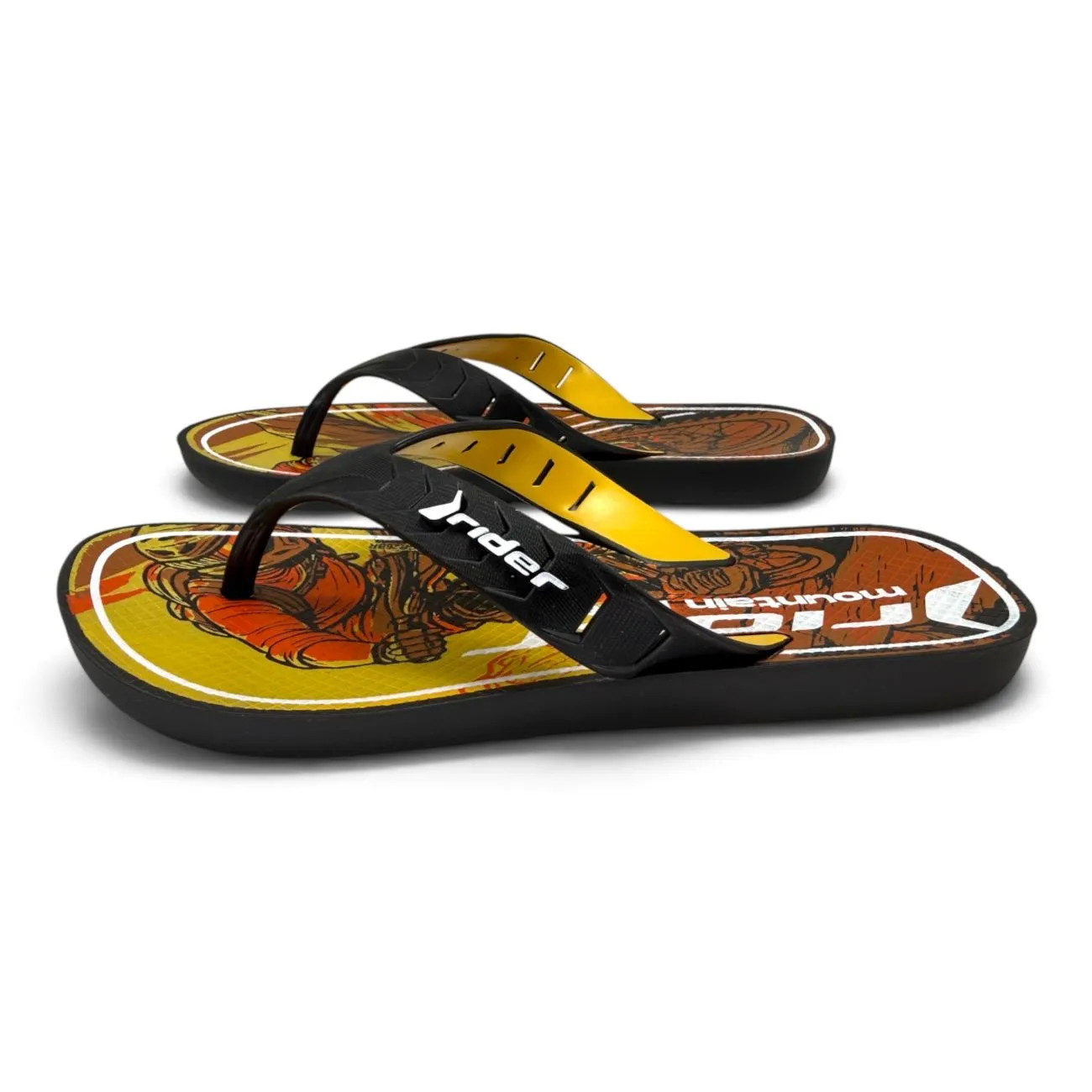 Calzado verano OJOTA STREET JOY DEDO NEGRO AMARILLO NARANJA