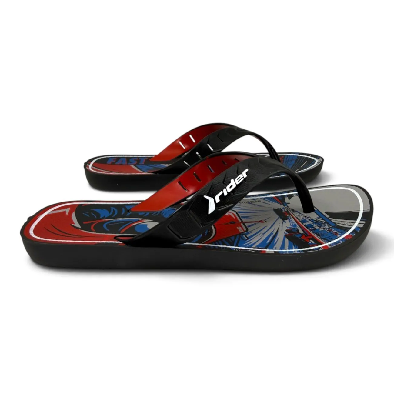 Calzado verano OJOTA STREET JOY DEDO NEGRO ROJO AZUL