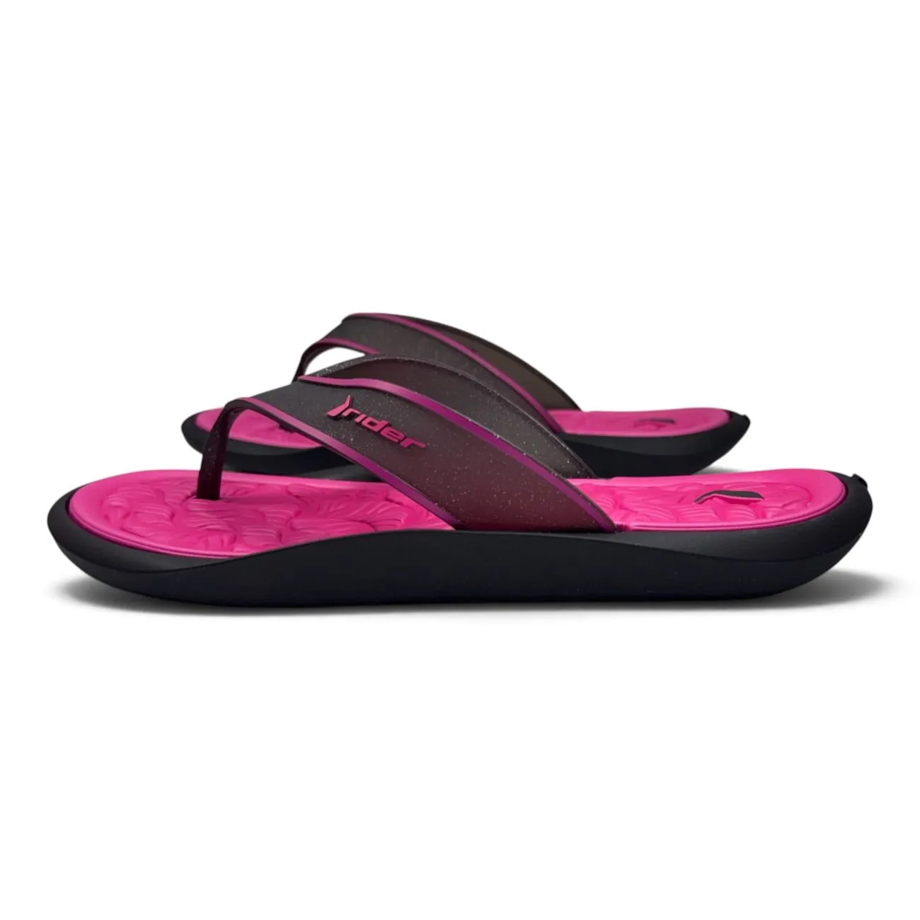 Calzado verano OJOTA DIP FEM NEGRO ROSA